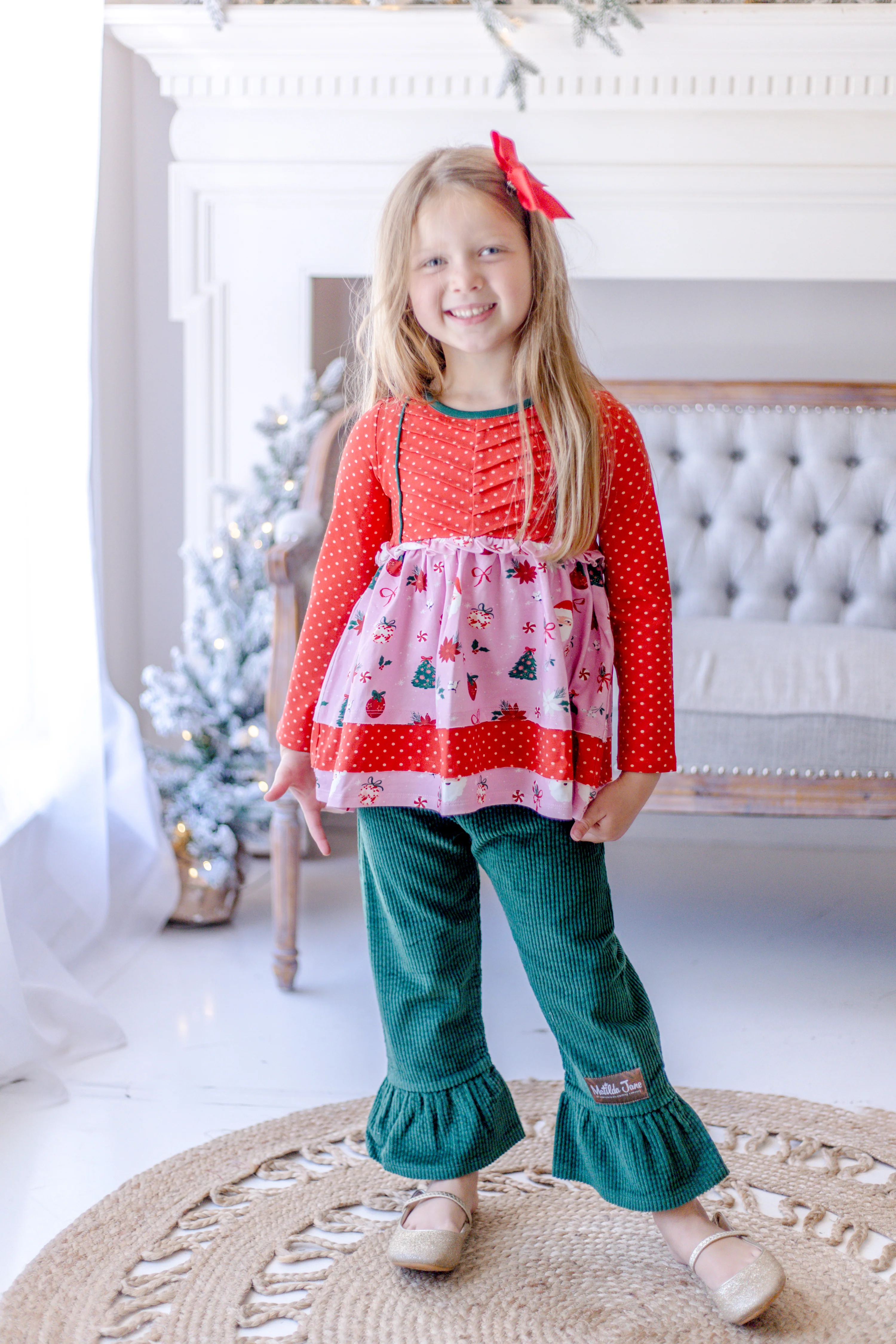 Emerald Eve Corduroy Big Ruffles - Image 3