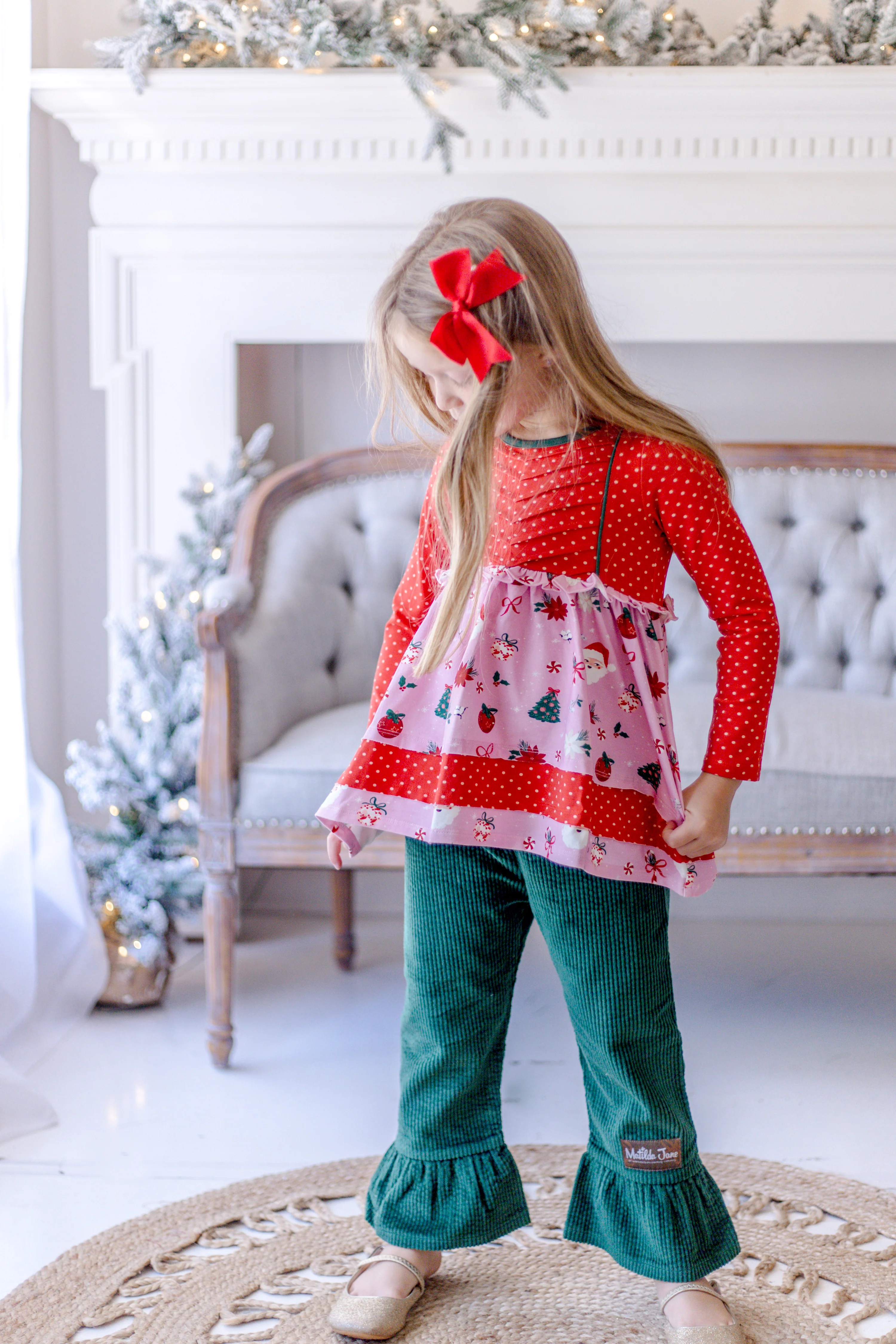 Emerald Eve Corduroy Big Ruffles - Image 4