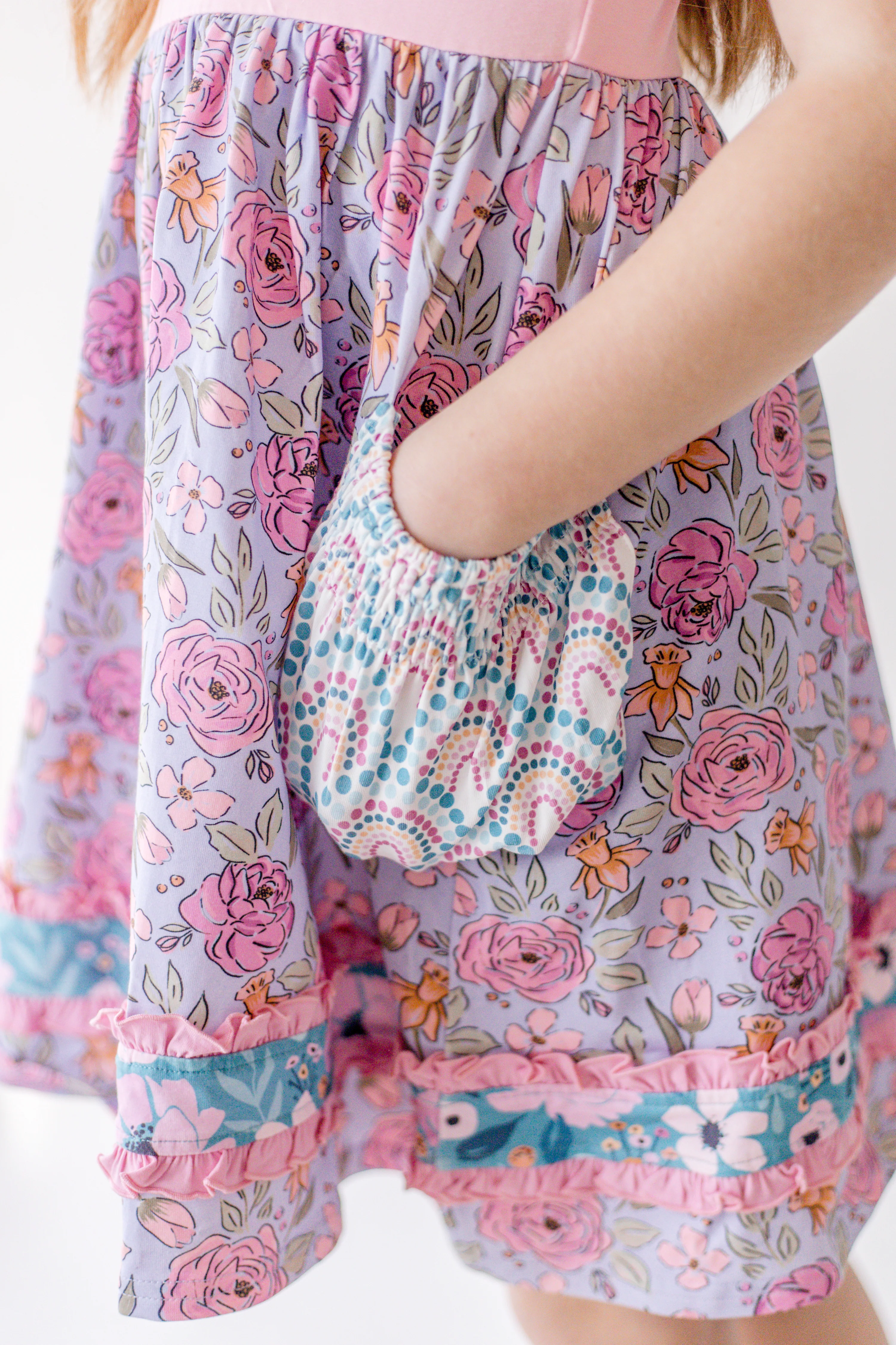 Live in Lavender Button Dress - Image 4