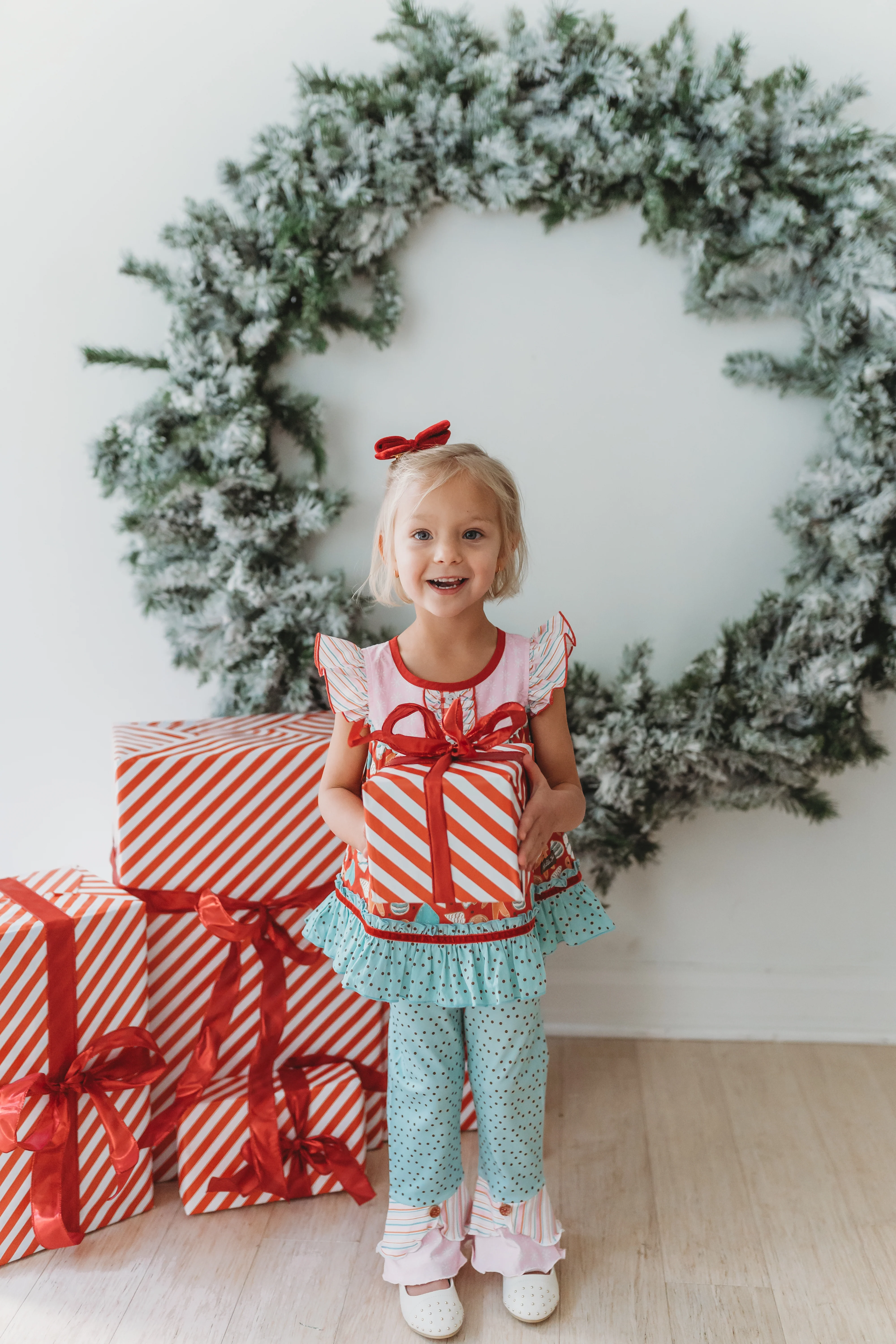 Peppermint Dot Parade Scrappy Leggings - Image 5