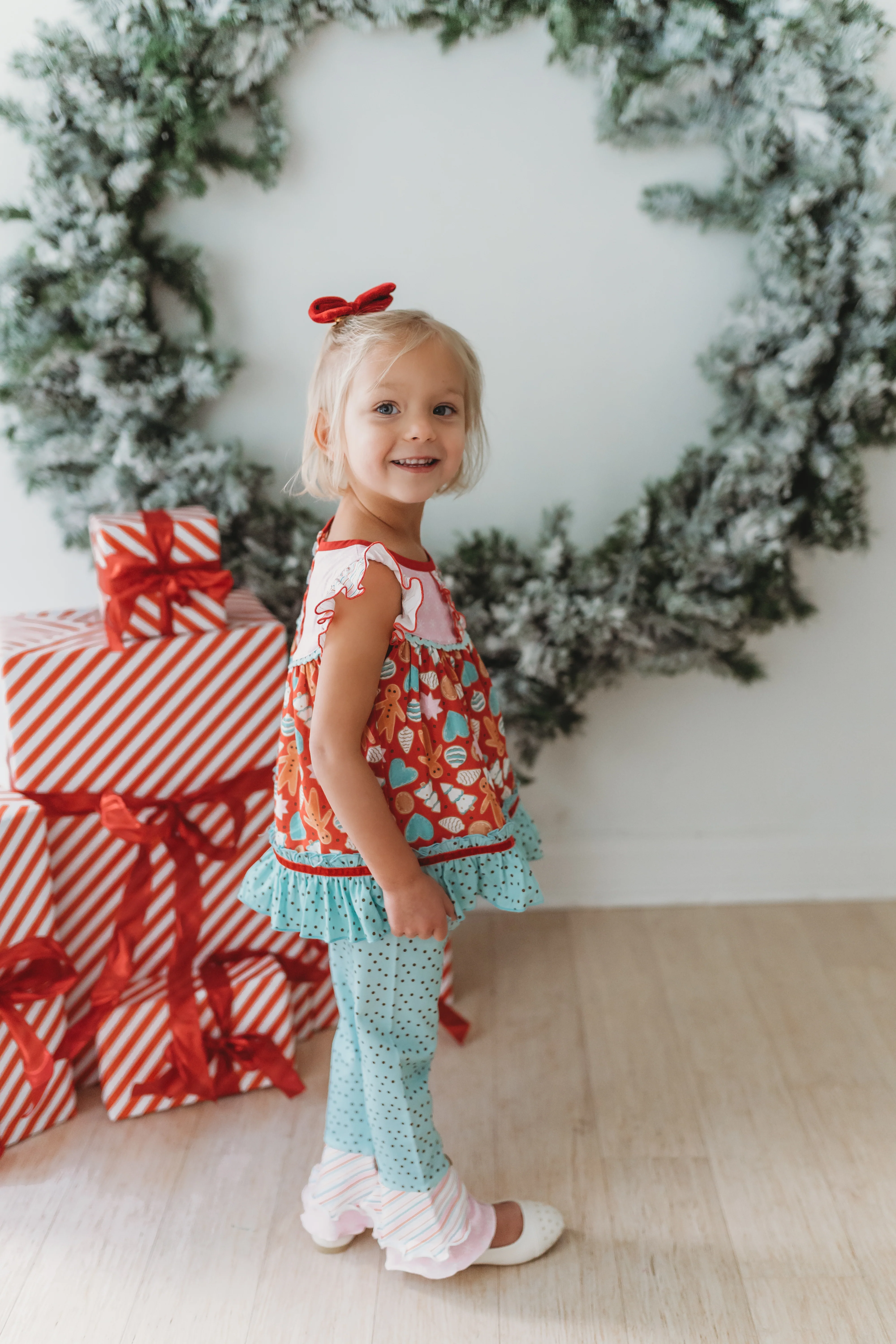 Peppermint Dot Parade Scrappy Leggings - Image 6