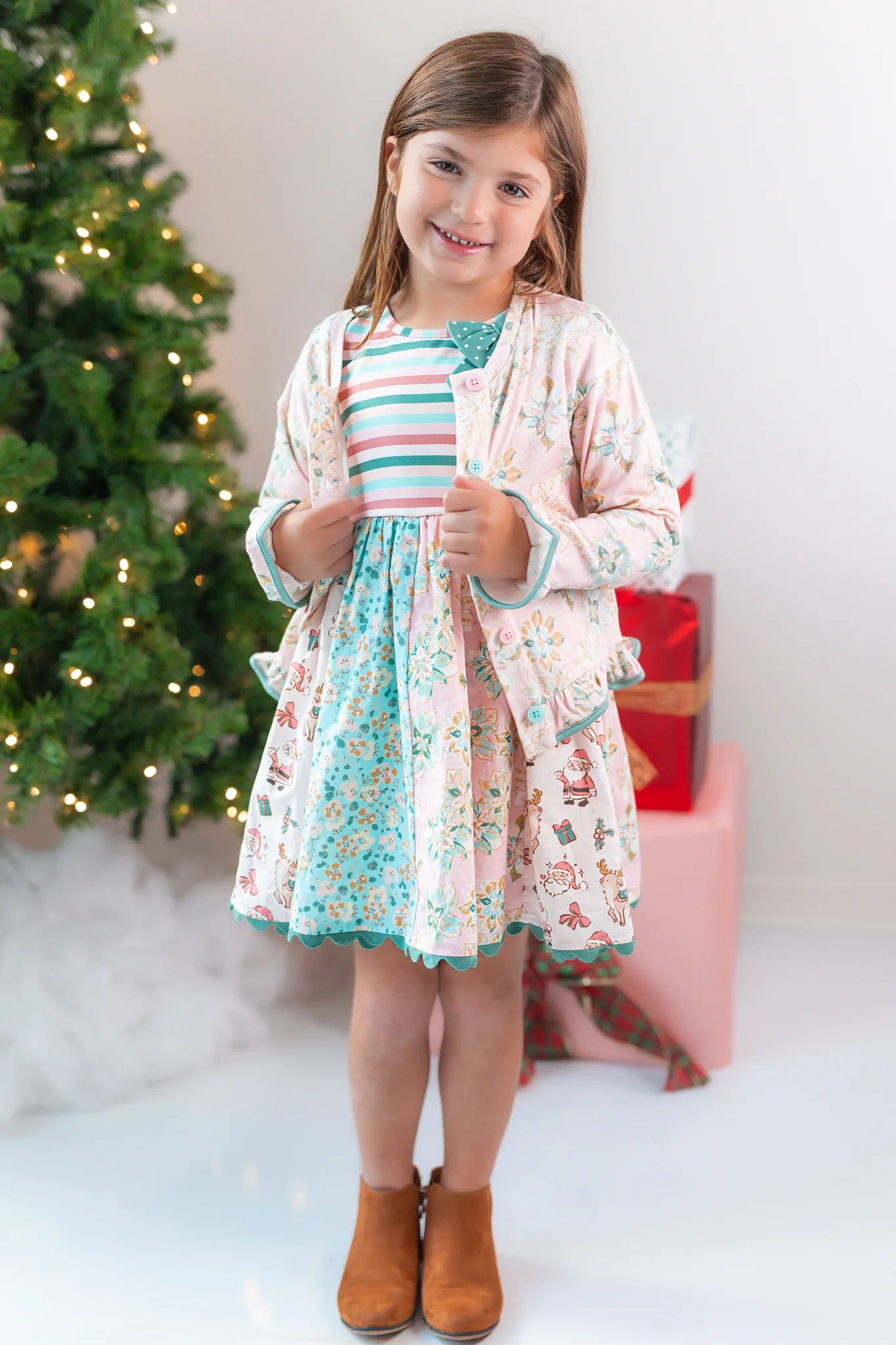 Poinsettia Puff Cardigan - Image 10