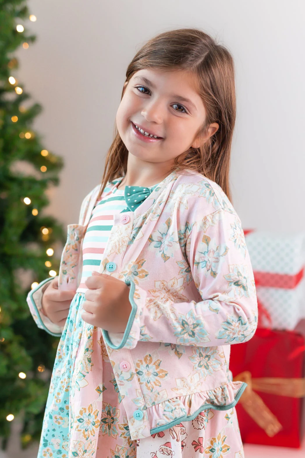 Poinsettia Puff Cardigan - Image 3