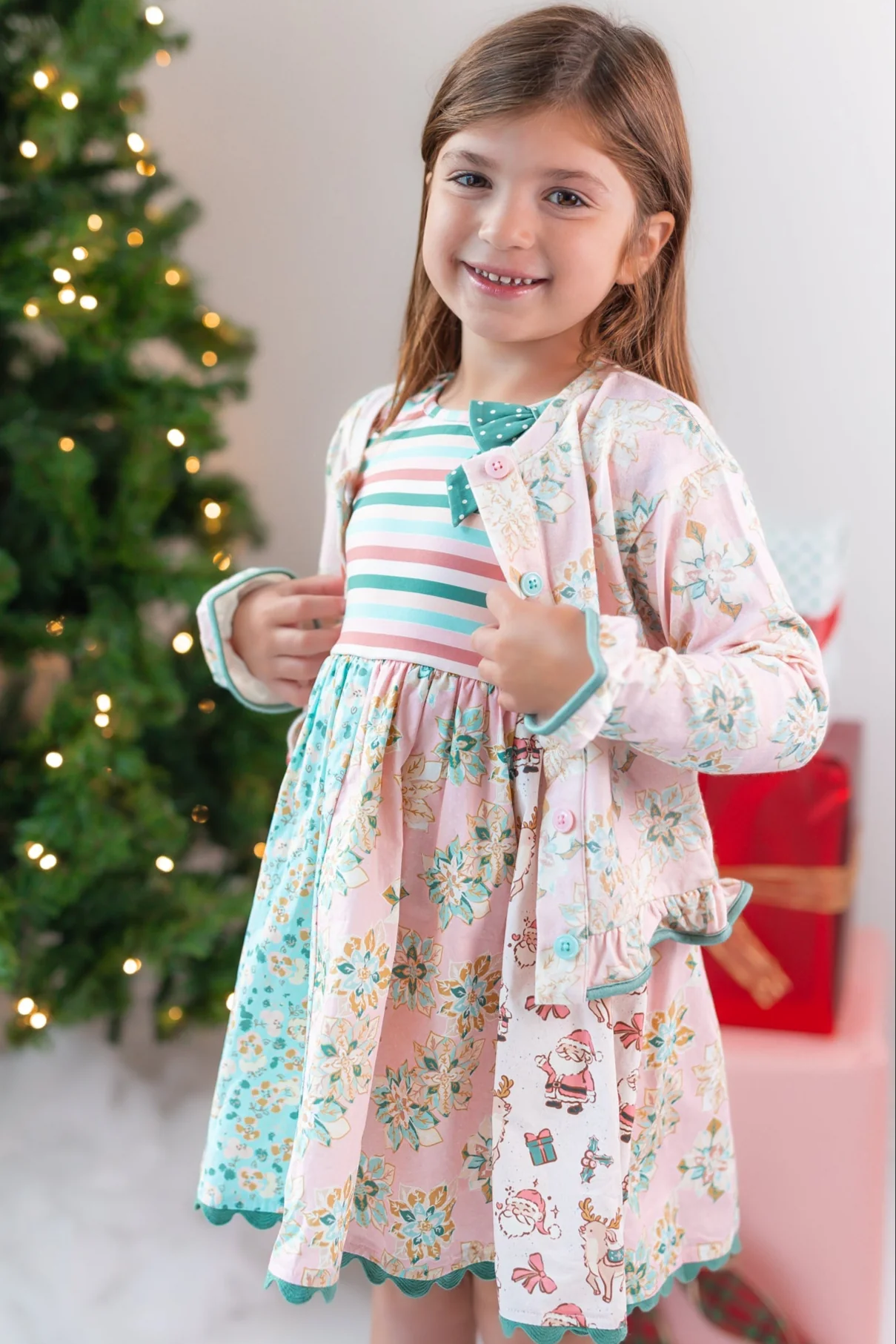 Poinsettia Puff Cardigan - Image 5