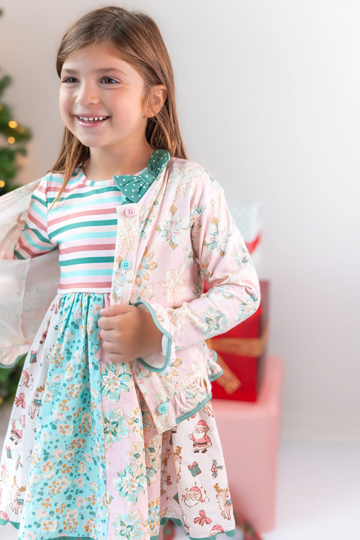 Poinsettia Puff Cardigan - Image 6