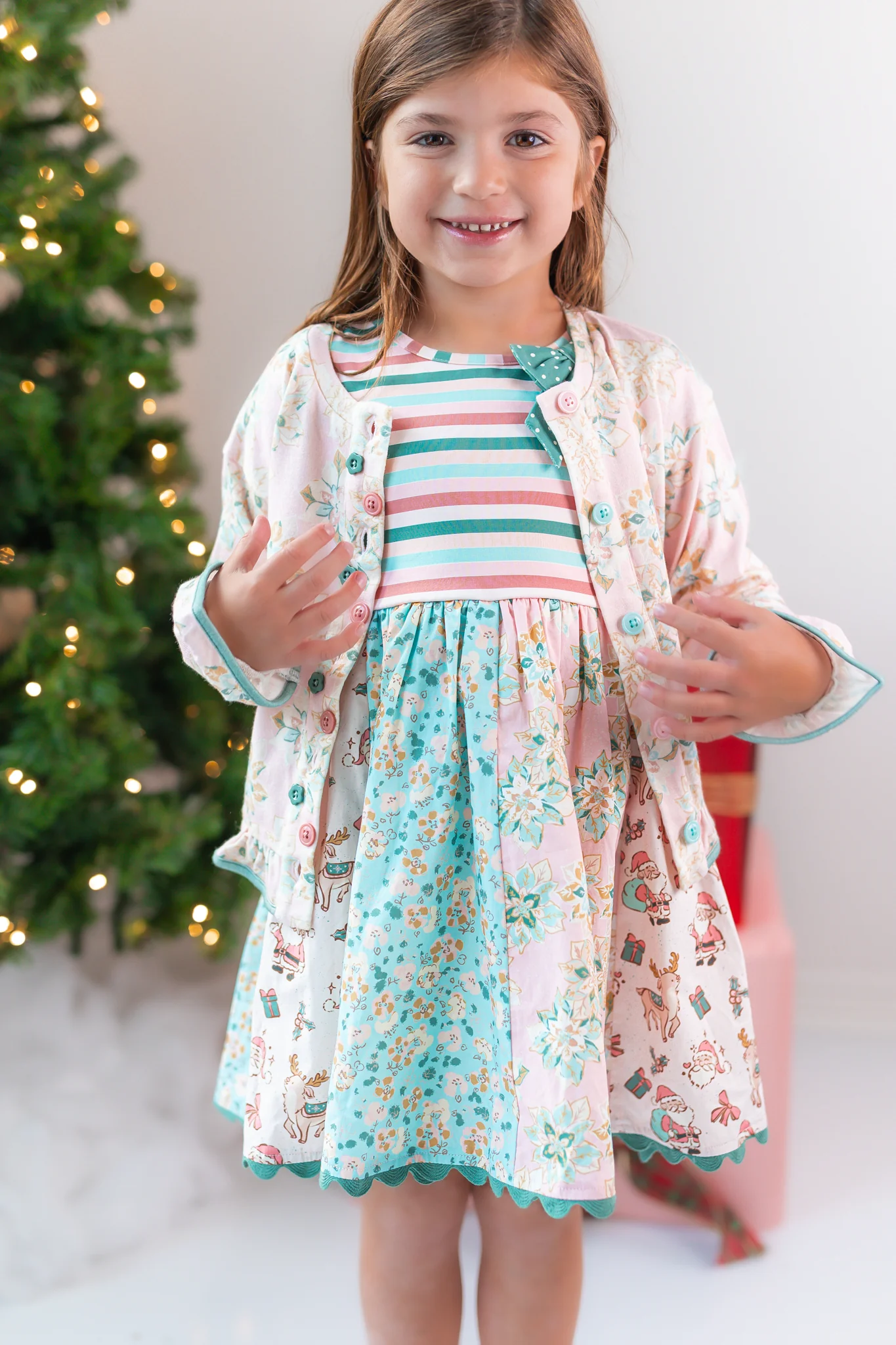 Poinsettia Puff Cardigan - Image 7