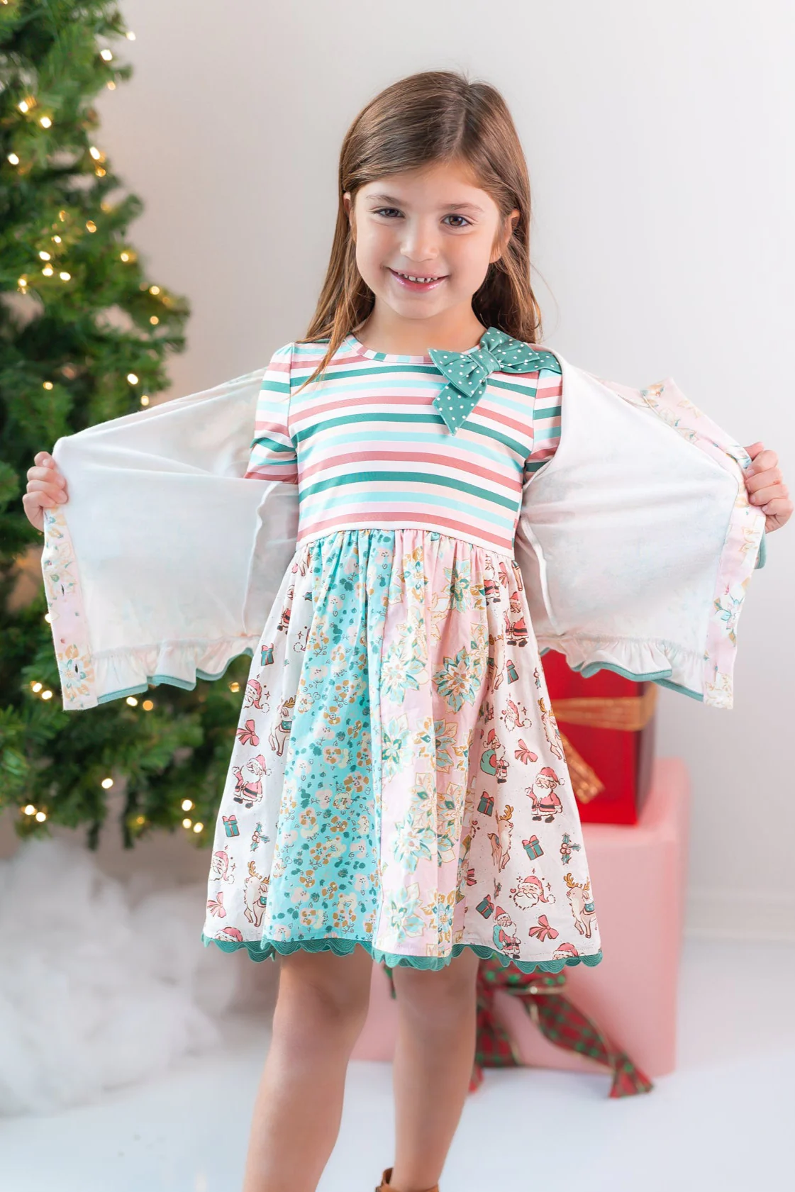 Poinsettia Puff Cardigan - Image 9