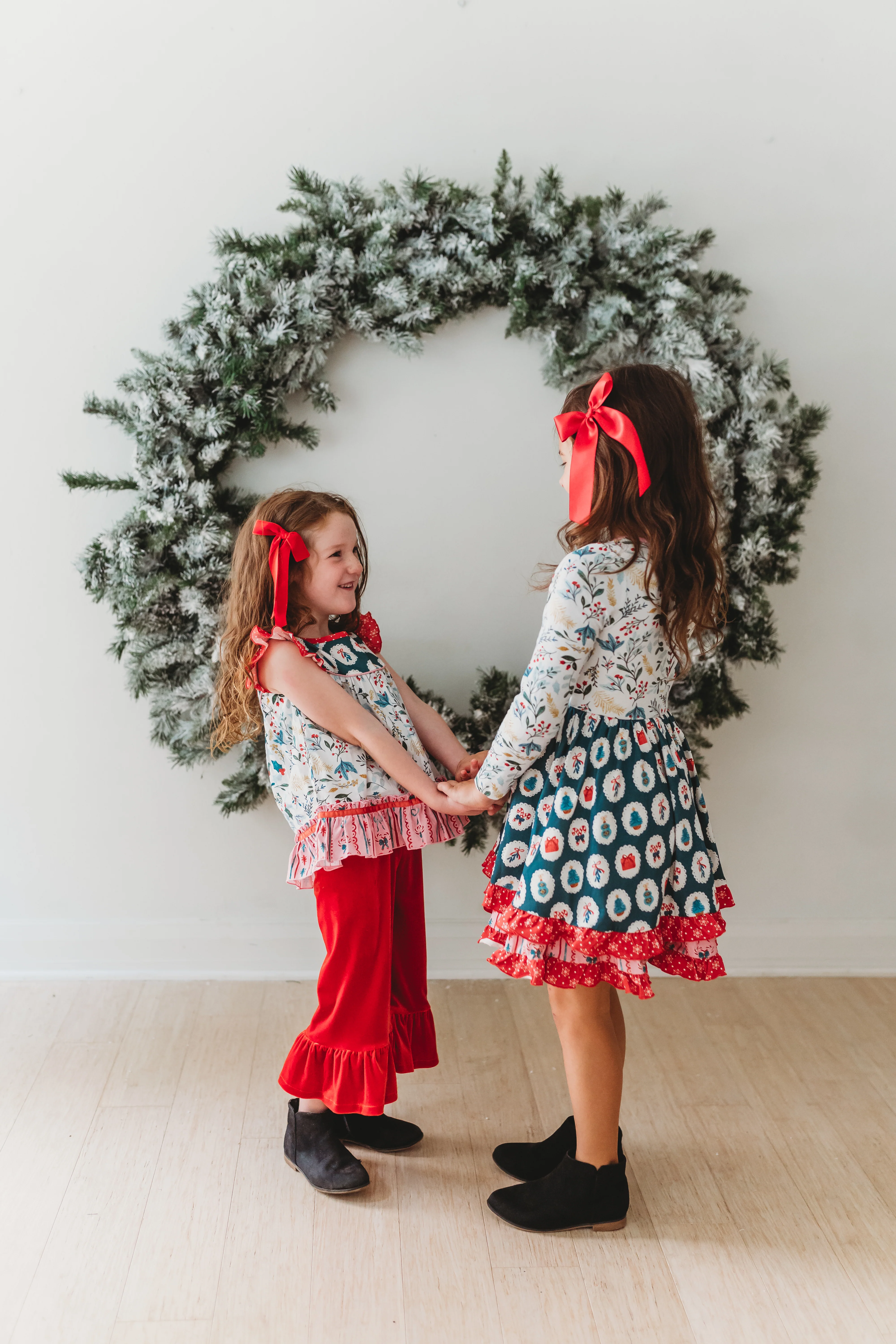 Ruby Reindeer Velvet Big Ruffles - Image 11