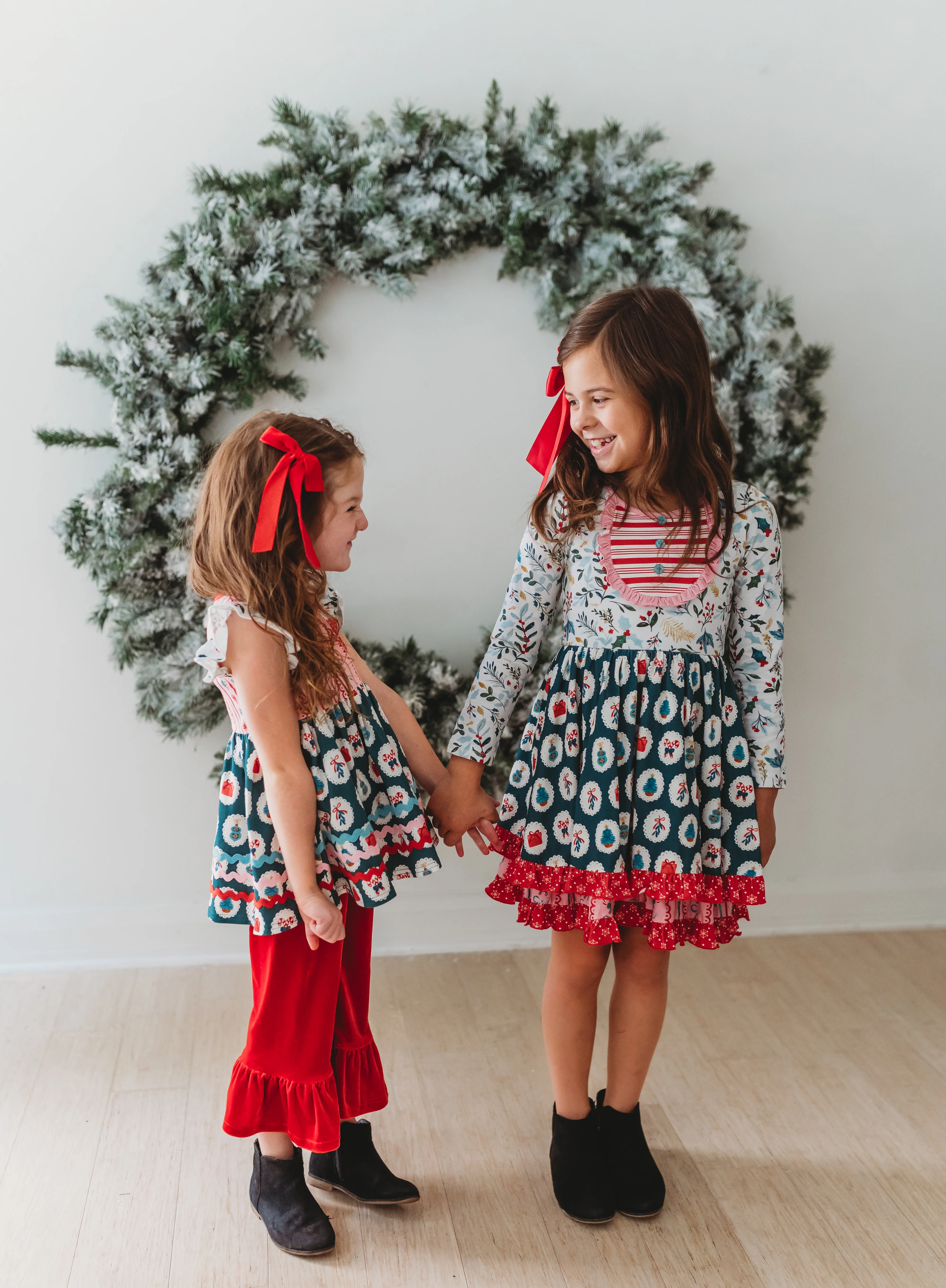 Ruby Reindeer Velvet Big Ruffles - Image 14