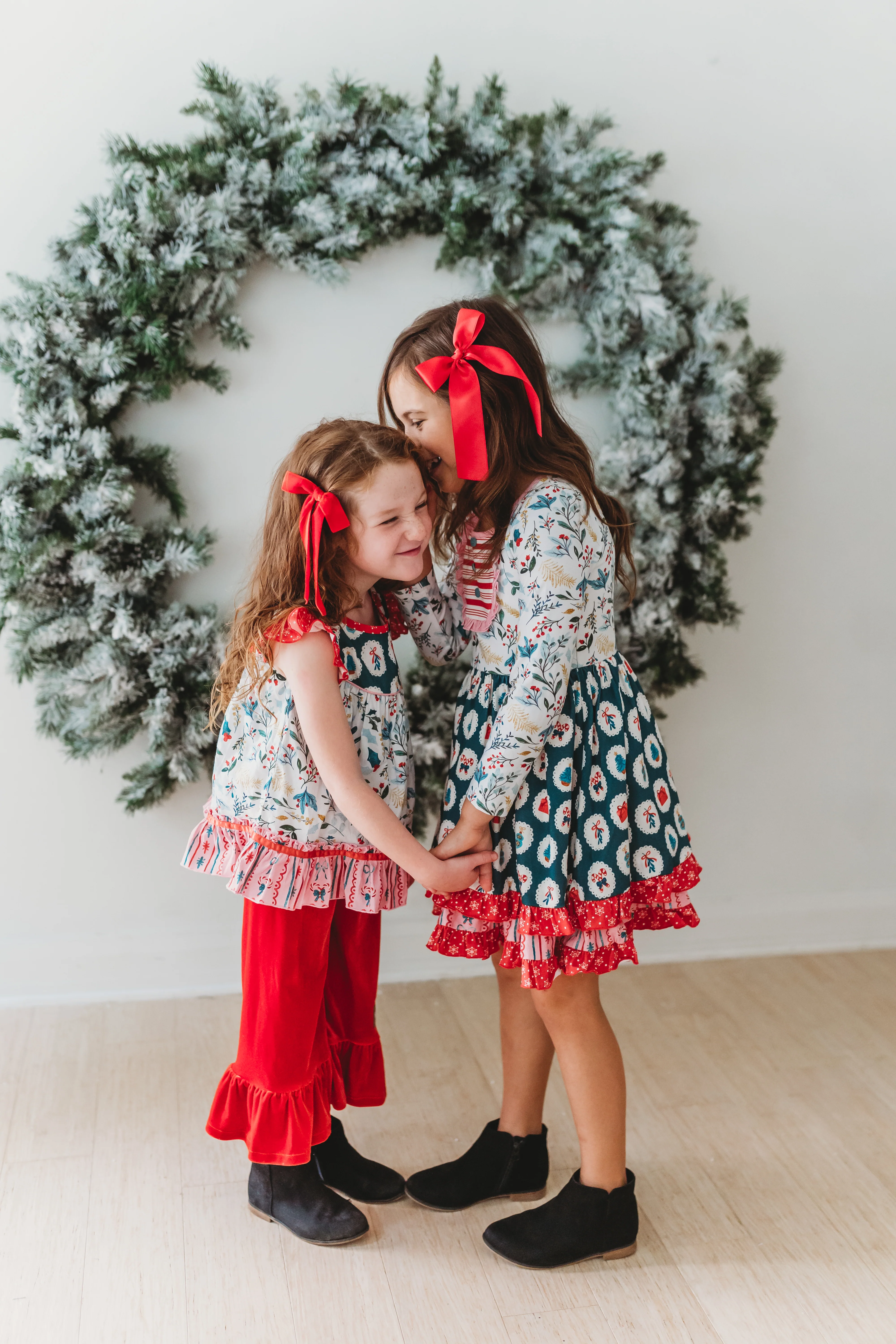 Ruby Reindeer Velvet Big Ruffles - Image 5