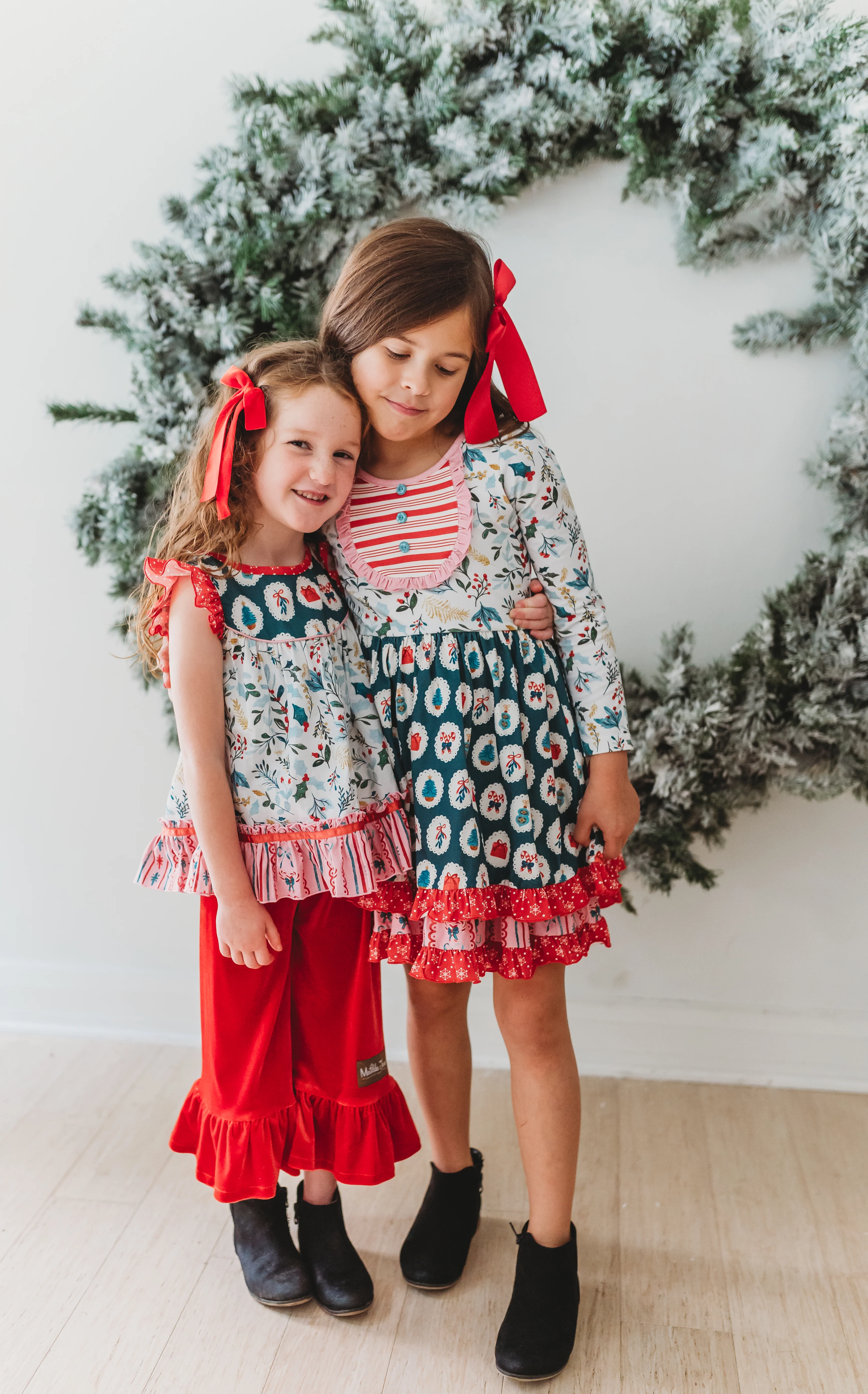 Ruby Reindeer Velvet Big Ruffles - Image 8