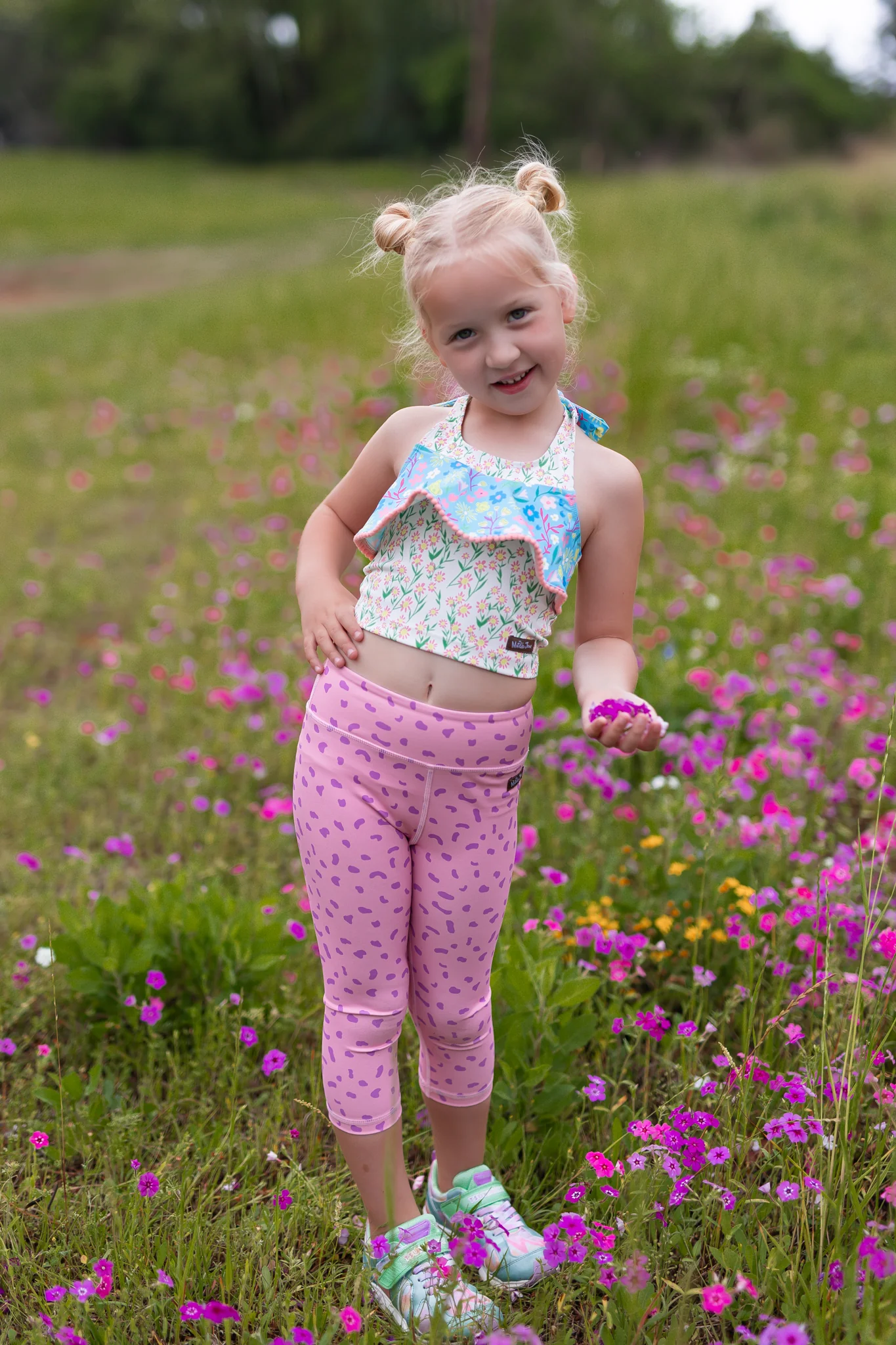 Speckled Pink Active Capris (Runs Small) - Image 12