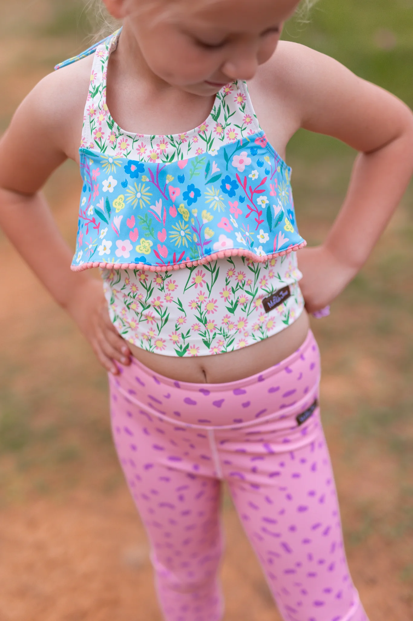 Speckled Pink Active Capris (Runs Small) - Image 5