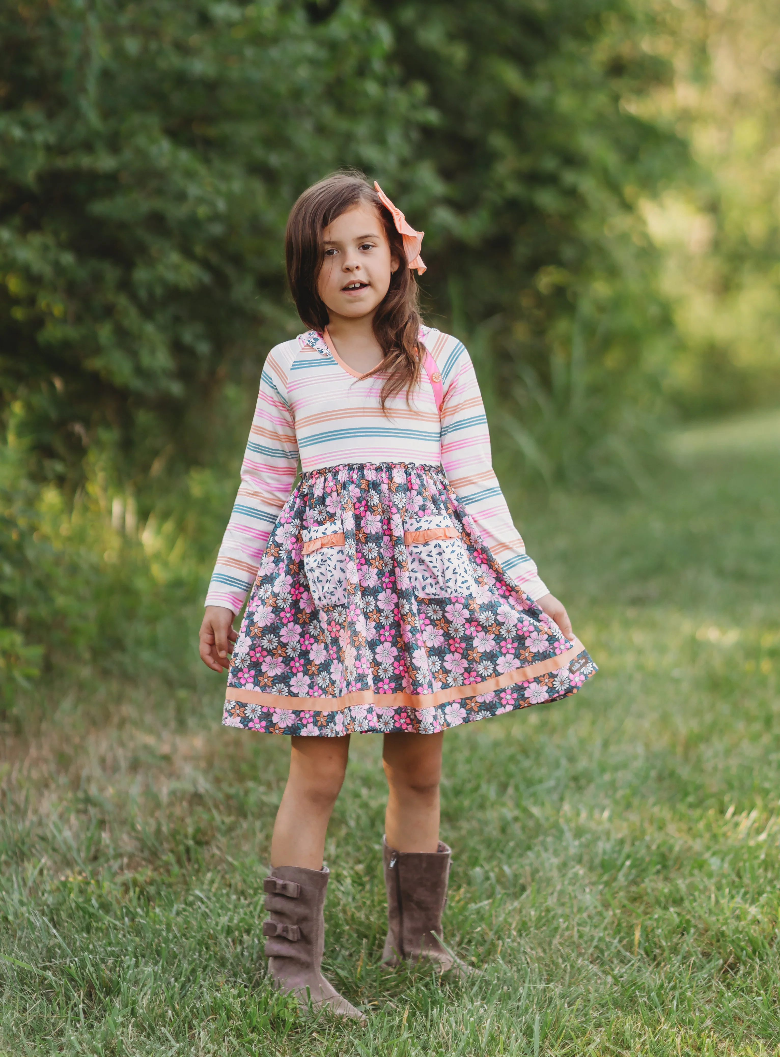 Twilight Blossom Hooded Dress - Image 5