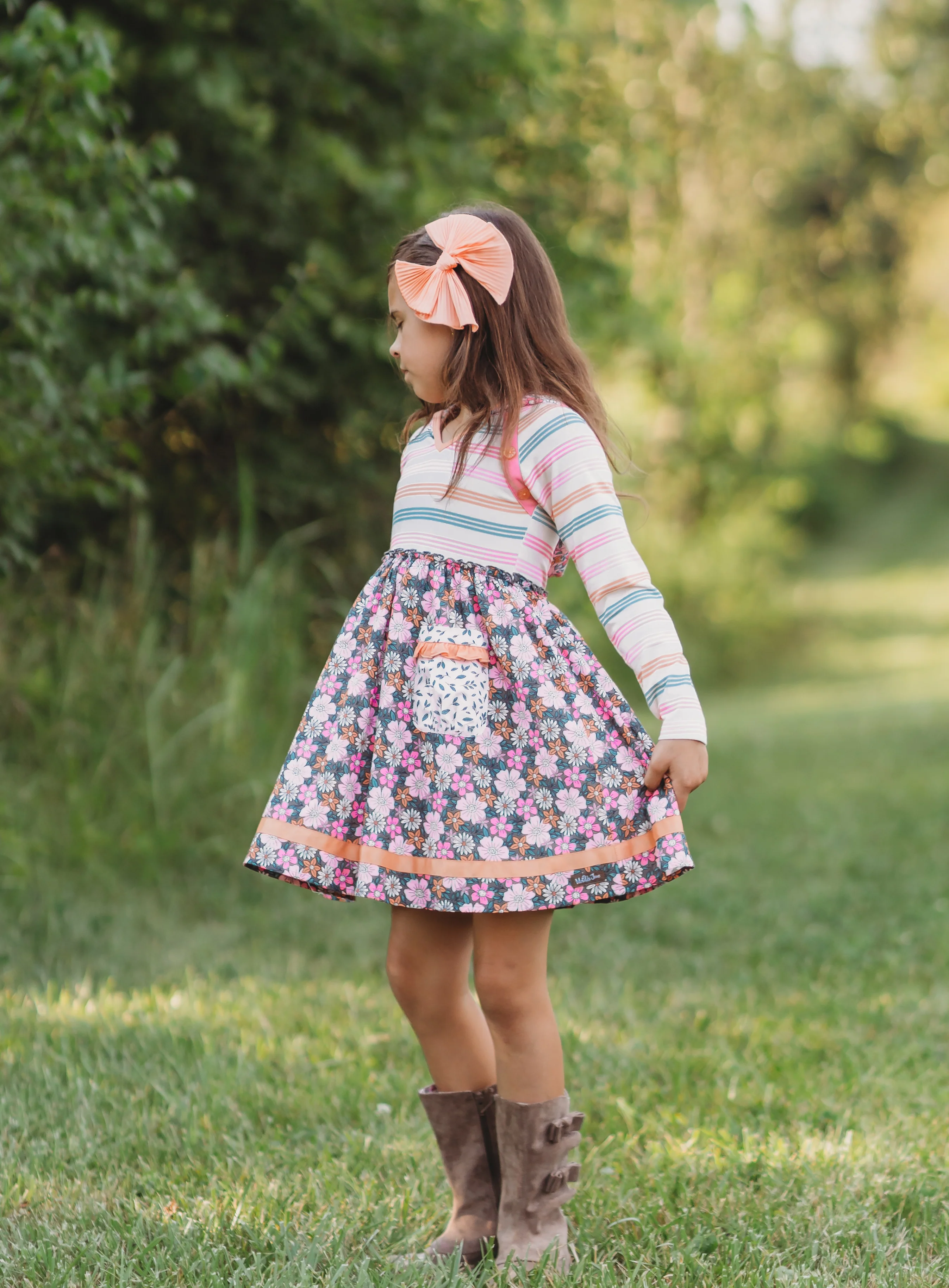 Twilight Blossom Hooded Dress - Image 8