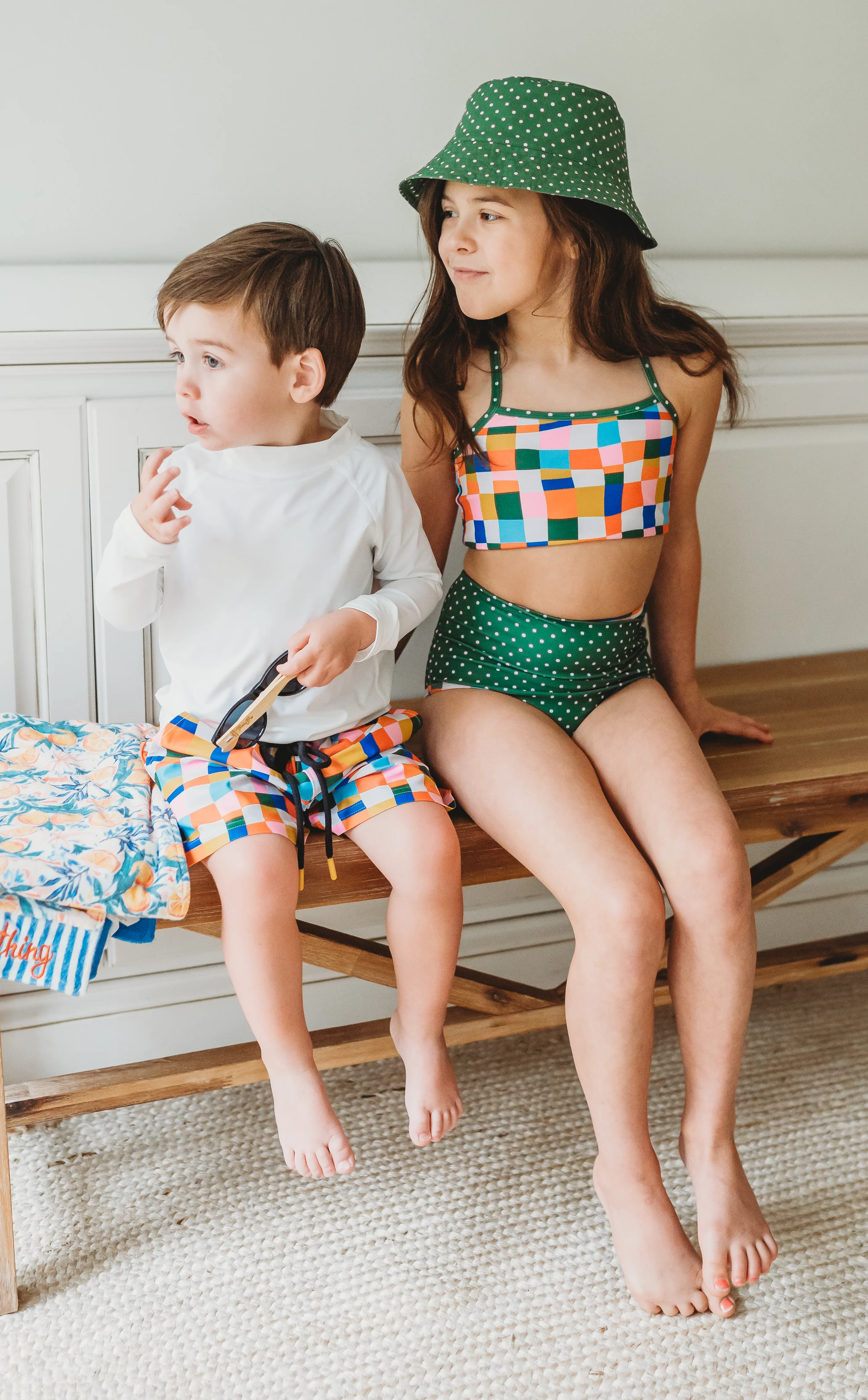 Two Piece Swimsuit | Retro Kaleidoscope - Image 4